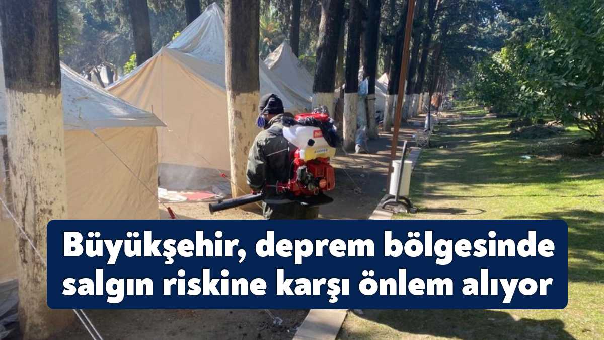 Deprem felaketinin yaşandığı bölgelerde Kocaeli Büyükşehir Belediyesi tarafından kemirgen mücadelesi