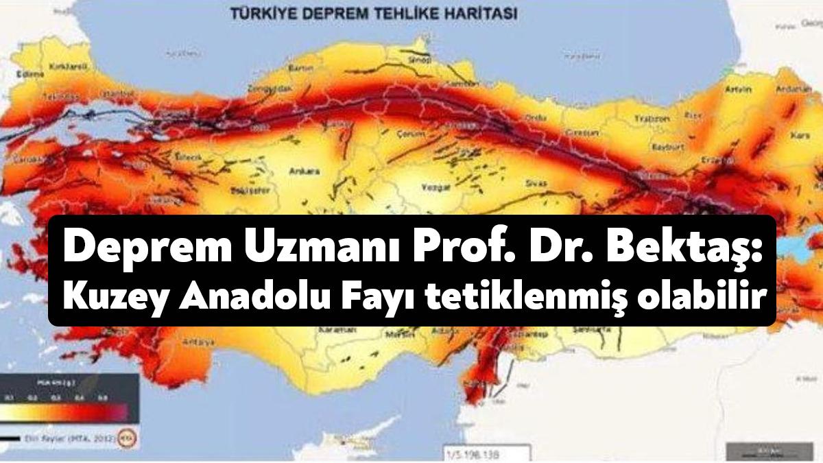 Deprem uzmanı Prof. Dr. Osman Bektaş, dün yaşanan 4,5 büyüklüğündeki