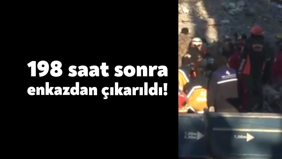 Kahramanmaraş merkezli büyük depremin 9. gününde 198. saatte 18 yaşındaki