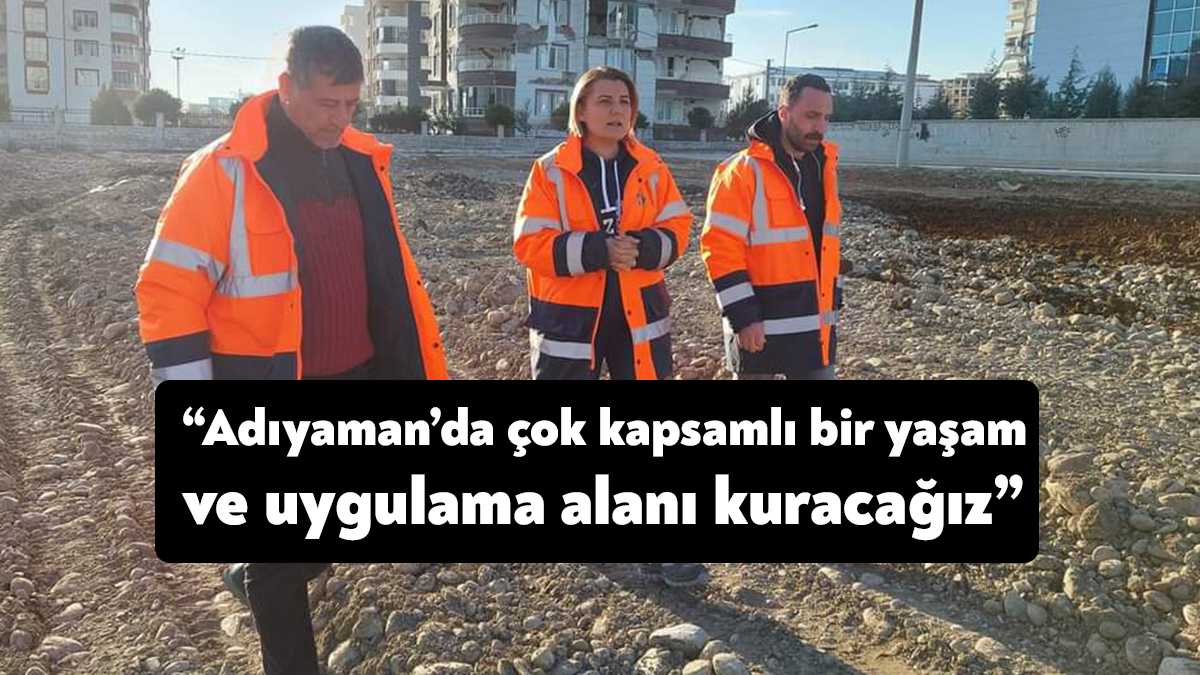 İzmit Belediye Başkanı Fatma Kaplan Hürriyet, Adıyaman’da depremzeler için gerçekleşen