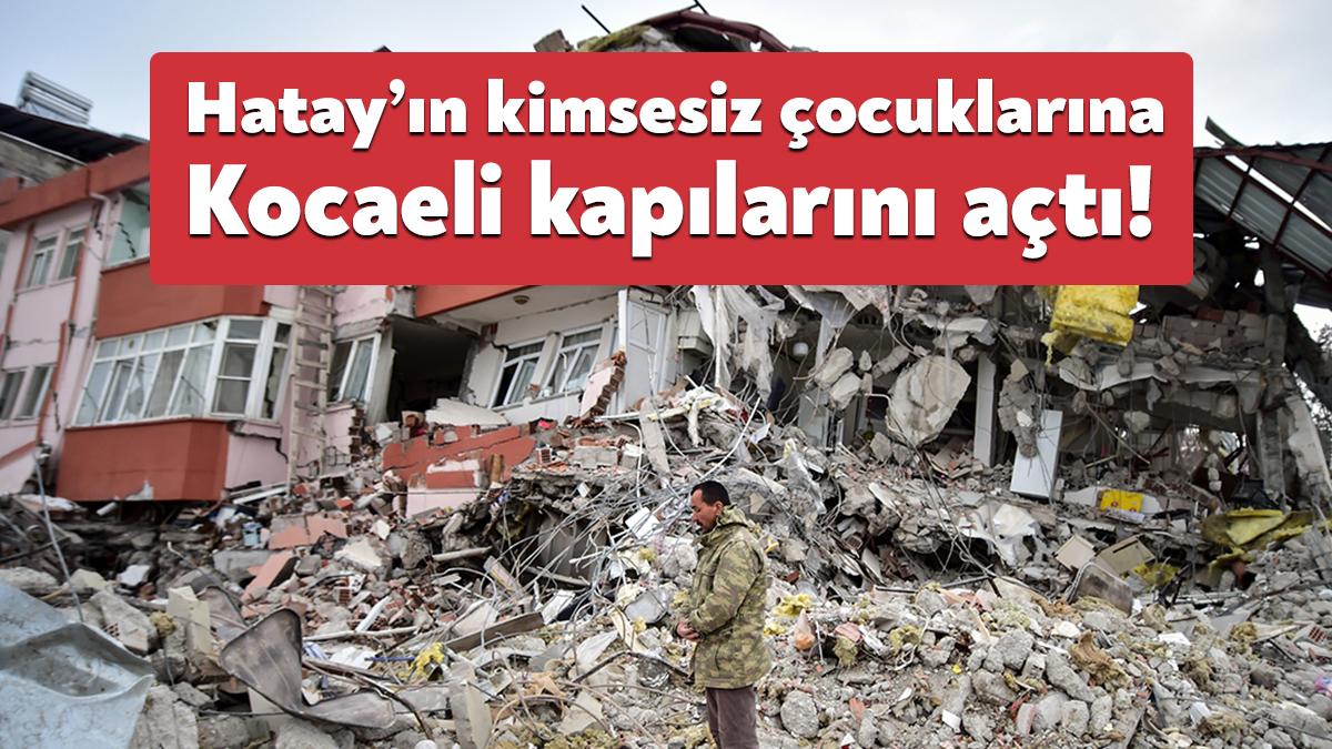 Hatay Çocuk Esirgeme Kurumu’nda kalan çocuklar İzmit Yahya Kaptan’da bulunan