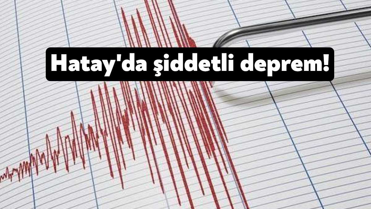 Hatay'ın Arsuz ilçesinde ilk belirlemelere göre 5.1 büyüklüğünde deprem meydana