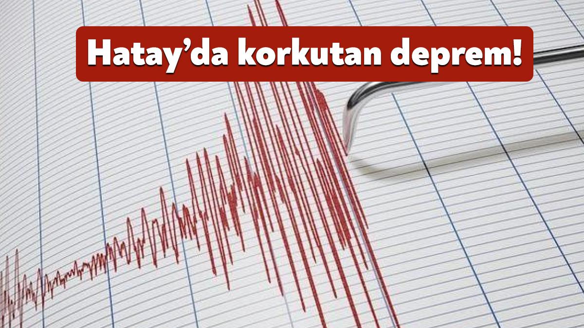 AFAD tarafından yapılan açıklamaya göre Hatay'da 5 büyüklüğünde deprem meydana