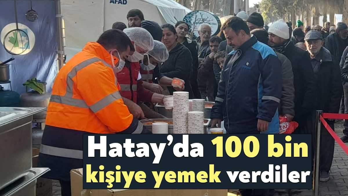 Yaşanan deprem felaketinin ardından İzmit Belediyesi tarafından Hatay’ın Defne ilçesinde
