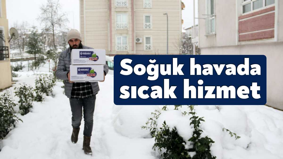Büyükşehir ekipleri soğuk kış günlerinde, yemek yapamayacak şekilde güçten yoksun
