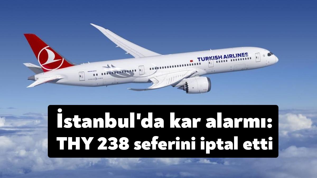 Türk Hava Yolları, İstanbul’da beklenen kar yağışı nedeniyle 5-6 Şubat