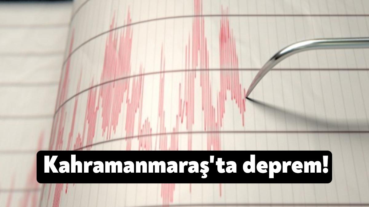 AFAD, Kahramanmaraş'ta 4.1 büyüklüğünde deprem meydana geldiğini belirtti.