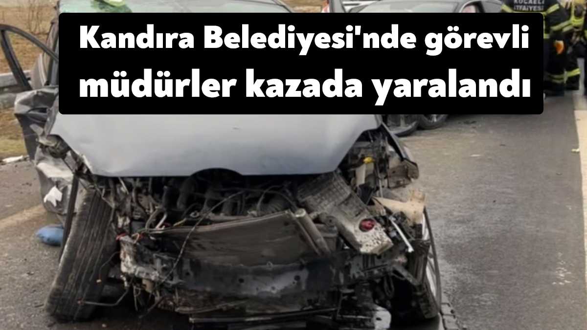 Kocaeli’de 2 otomobilin çarpışması neticesinde 4 kişinin yaralandığı kaza meydana