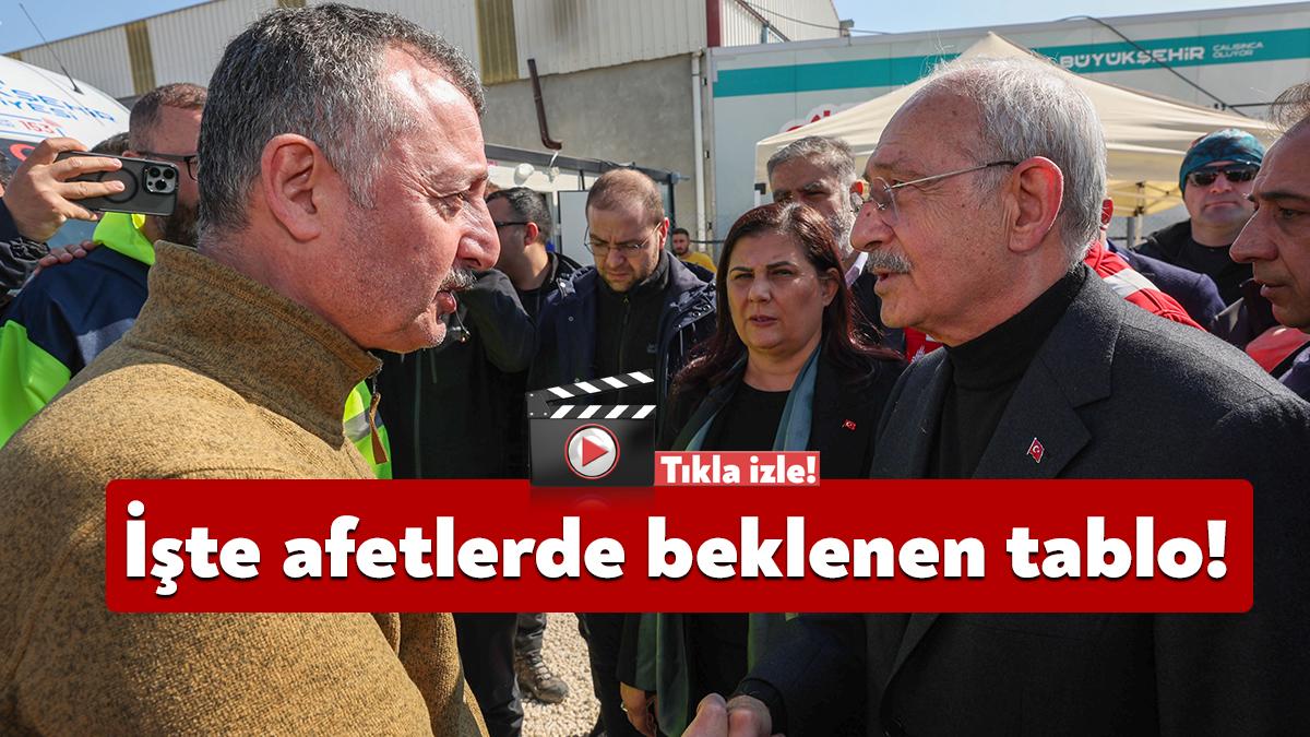 CHP Genel Başkanı Kemal Kılıçdaroğlu bugün deprem bölgesini ziyaret etti.