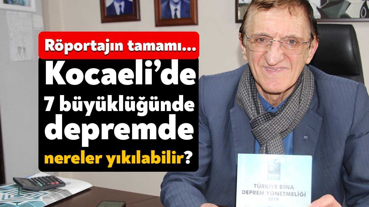 Kocaeli İnşaat Mühendisleri Odası Kurucu Başkanı Keramettin Gençtürk, 1999 depreminin