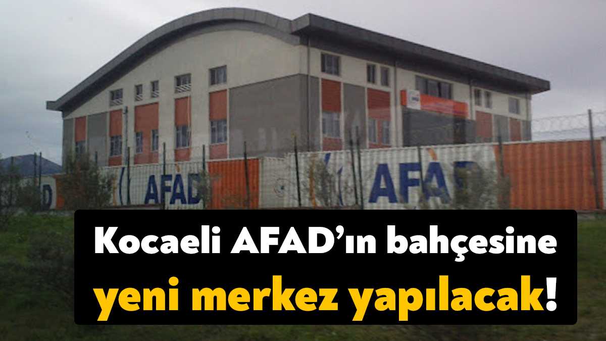 Kartepe’de bulunan Kocaeli İl Afet ve Acil Durum Müdürlüğü bahçesine