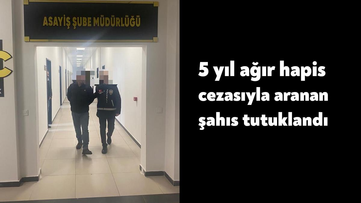 Hırsızlık suçundan aranan ve 5 yıl hapis cezası bulunan 51