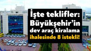 Kocaeli Büyükşehir Belediyesi’nin dev araç kiralama ihalesinde 8 istekli!
