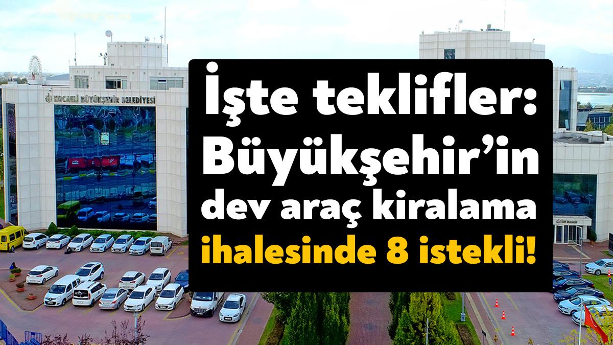 Kocaeli Büyükşehir Belediyesi'nin toplamda 523 araçlık ihalesi bugün gerçekleştirildi. İhaleye