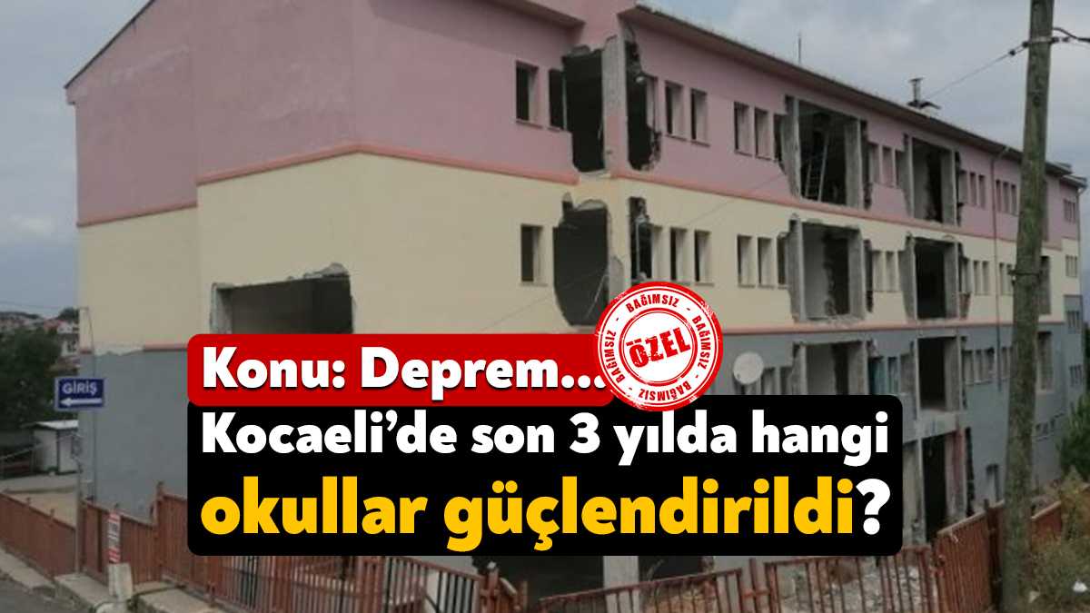 Kocaeli’de son 3 yılda ihale yoluyla deprem güçlendirmesi yapıldı. Toplam