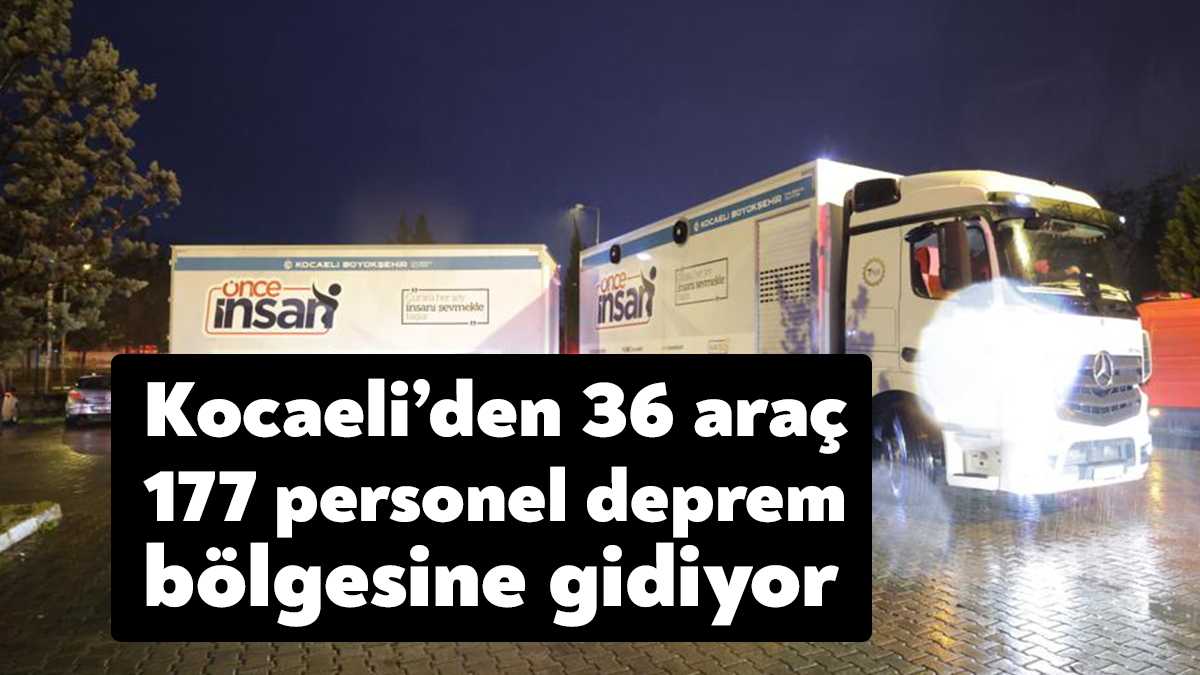 Kahramanmaraş merkezli meyadana gelen depremden etkilenen vatandaşlar için Kocaeli Valiliği