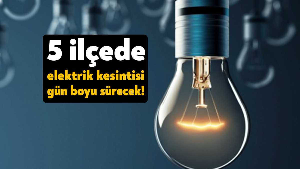 SEDAŞ tarafından yapılan duyuru kapsamında Kocaeli’de 5 ilçede elektrik kesintisi