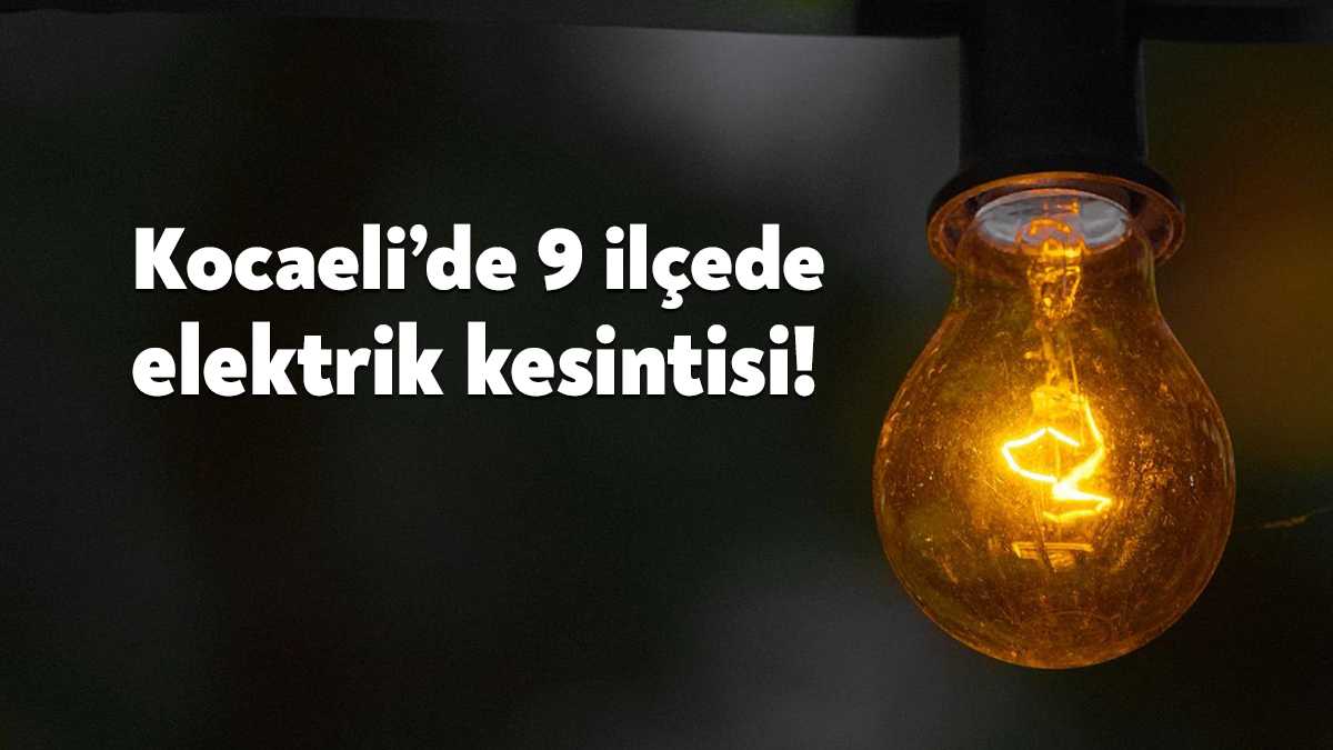 SEDAŞ tarafından yapılan planlı bakım ve onarım çalışmaları kapsamında Kocaeli’de