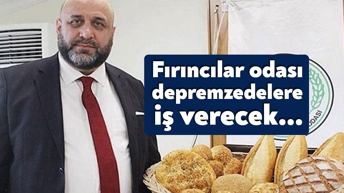 Kocaeli Fırıncılar Odası afet bölgesinden ilimize gelen depremzedelere fırınlarda iş