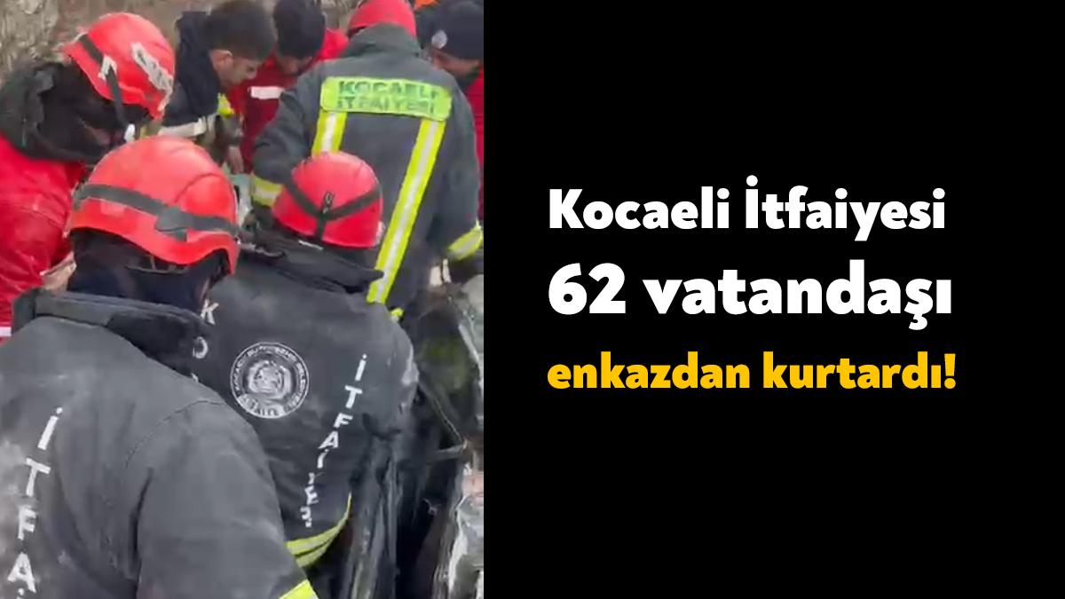 Kocaeli Büyükşehir Belediyesi’ne bağlı Kocaeli İtfaiyesi depremin ilk gününden bugüne