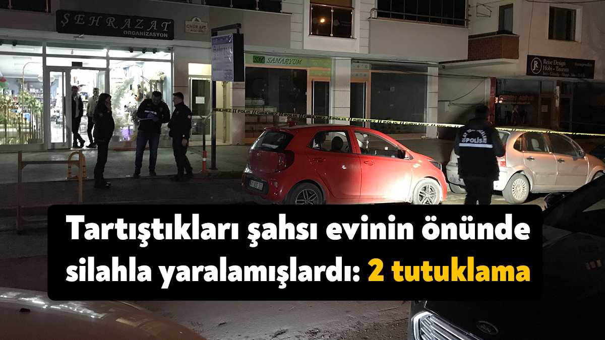 Kocaeli’nin Körfez ilçesinde bir kişinin evinin önünde silahla vurularak yaralanması