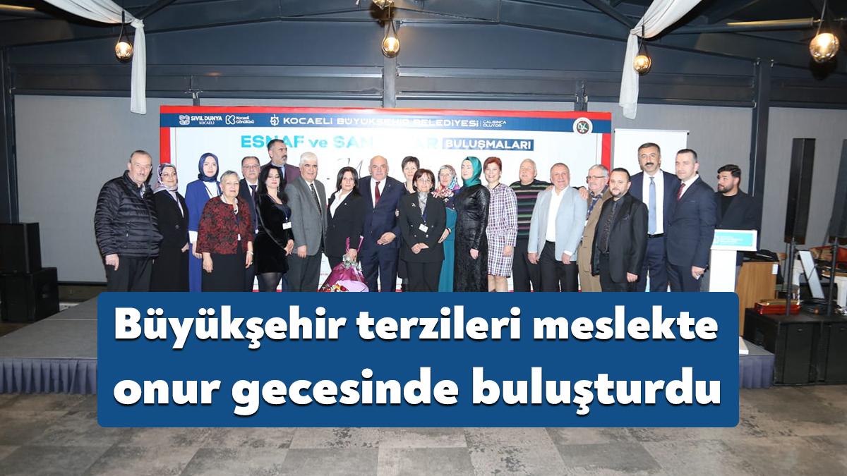 Kocaeli Büyükşehir Belediyesi, Kocaeli Terziler odası ile birlikte 'Meslekte Onur