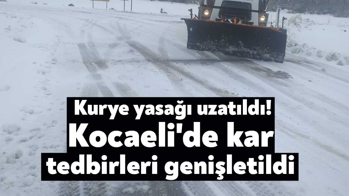 Kocaeli Valiliği hava muhalefeti nedeniyle aldığı kararları yayınladı. Kurye yasağı