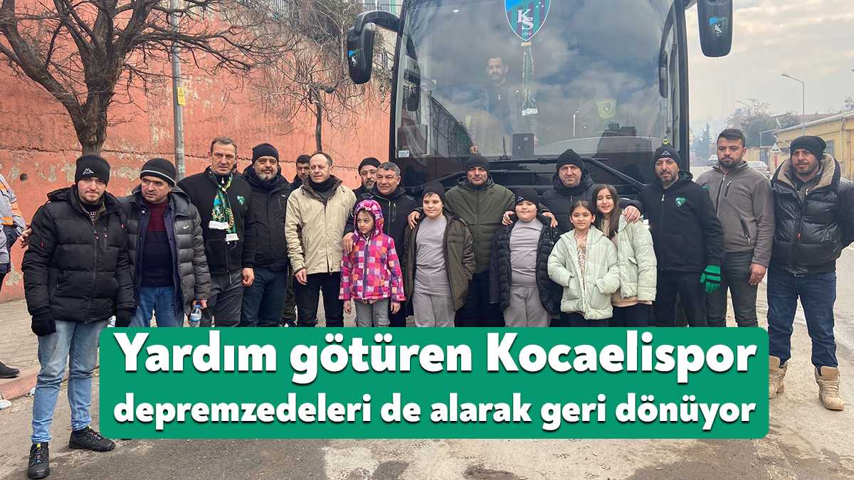 Kocaelispor ve taraftarının deprem bölgesine yolladığı yardımlar Kahramanmaraş’ta görevli Körfez,