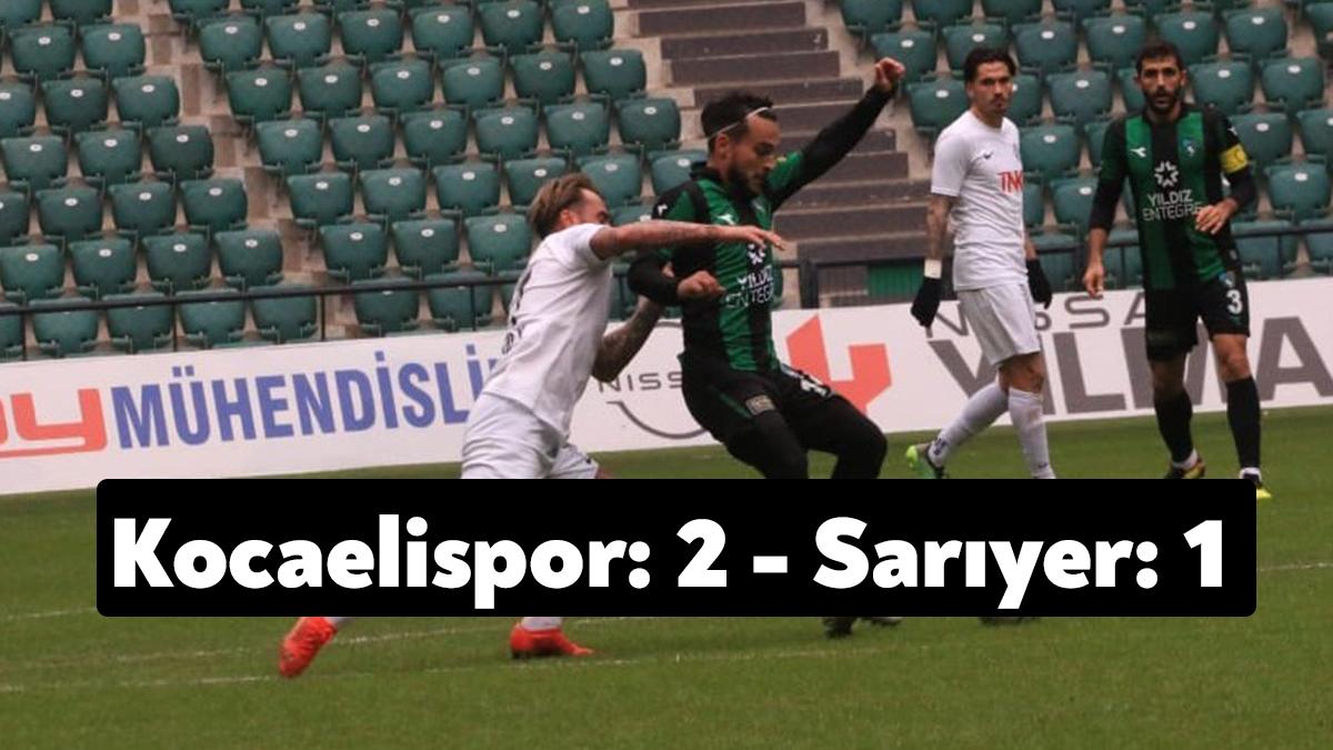 TFF 2. Lig Kırmızı Grup'un 23. haftasında lider Kocaelispor kendi