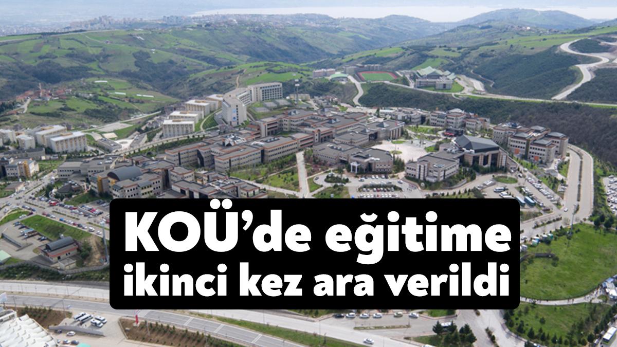 KOÜ’de 9 Şubat 2023 tarihinde eğitime ara verildiği duyuruldu.