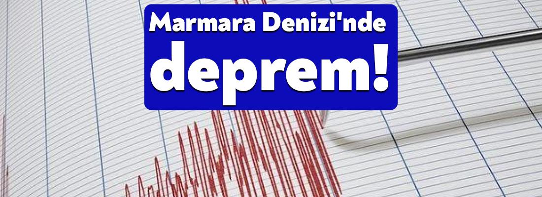 AFAD'ın geçtiği verilere göre Marmara Denizi'nde 3.4 büyüklüğünde deprem meydana