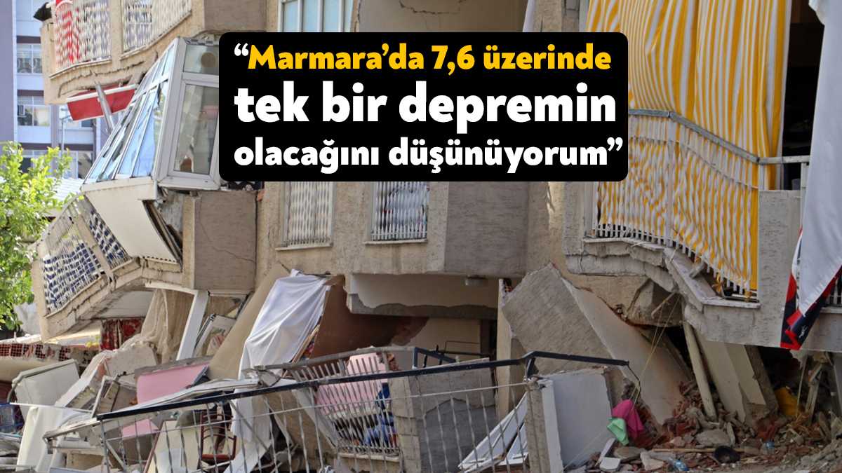 Fransız deprem bilimci ve jeofizikçi Xavier Le Pichon, "Marmara’da 7,6