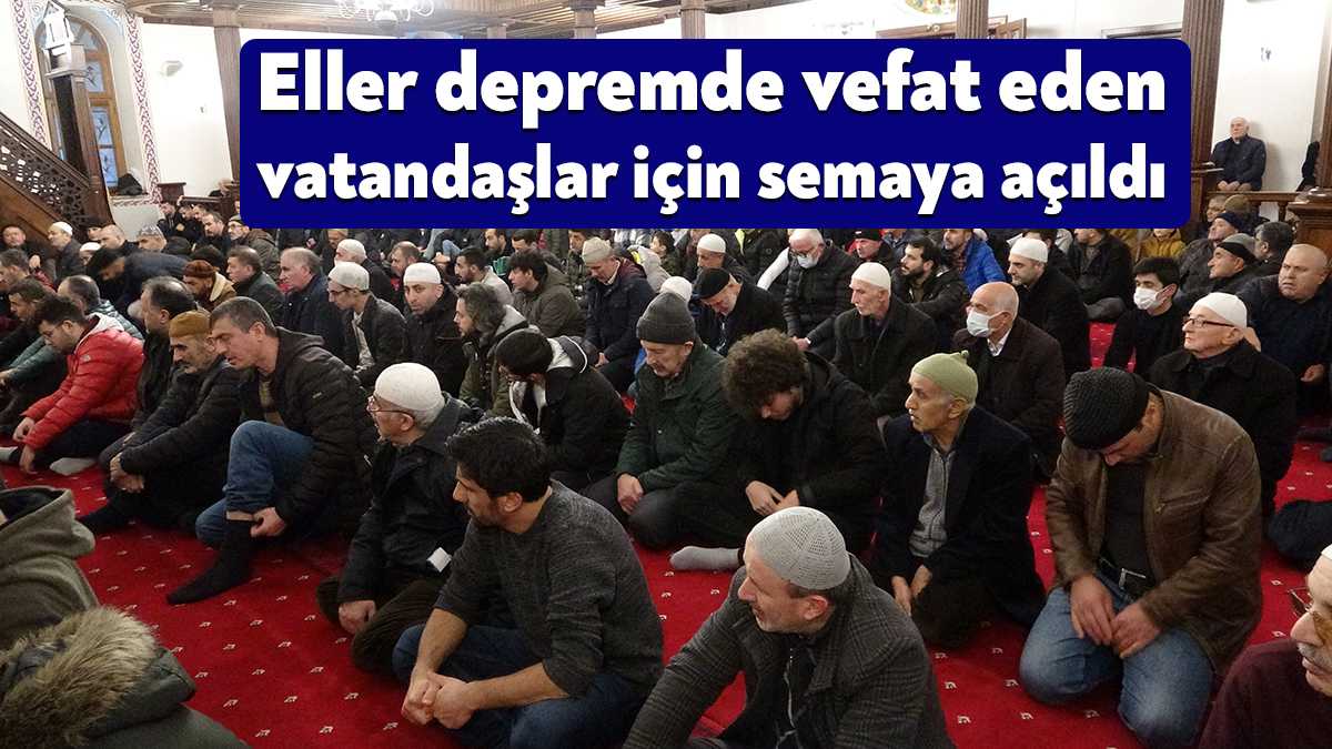 Miraç Kandili'nde Kocaelili vatandaşlar, depremde hayatını kaybedenler ve yaralananlar için