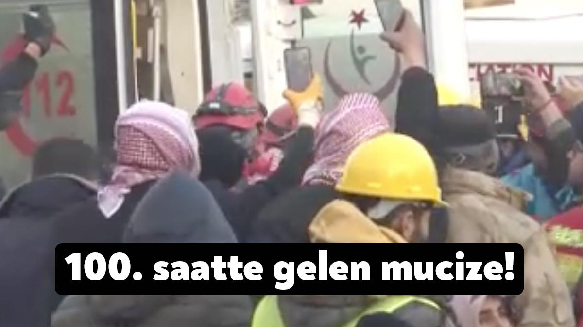Kahramanmaraş depreminin ardından gerçekleştirilen enkaz çalışmalarının 99. saatinde Adıyaman Barbaros