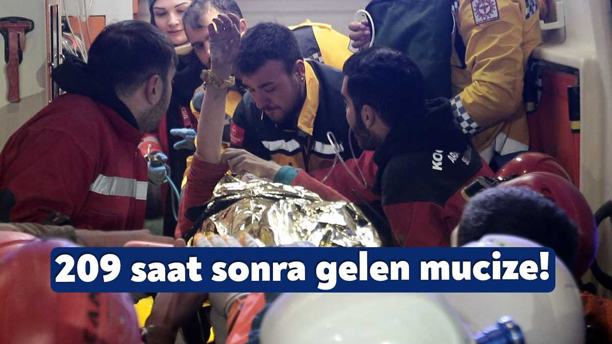 Hatay Antakya' enkaz altından baba ve kızı 209 saat sonra
