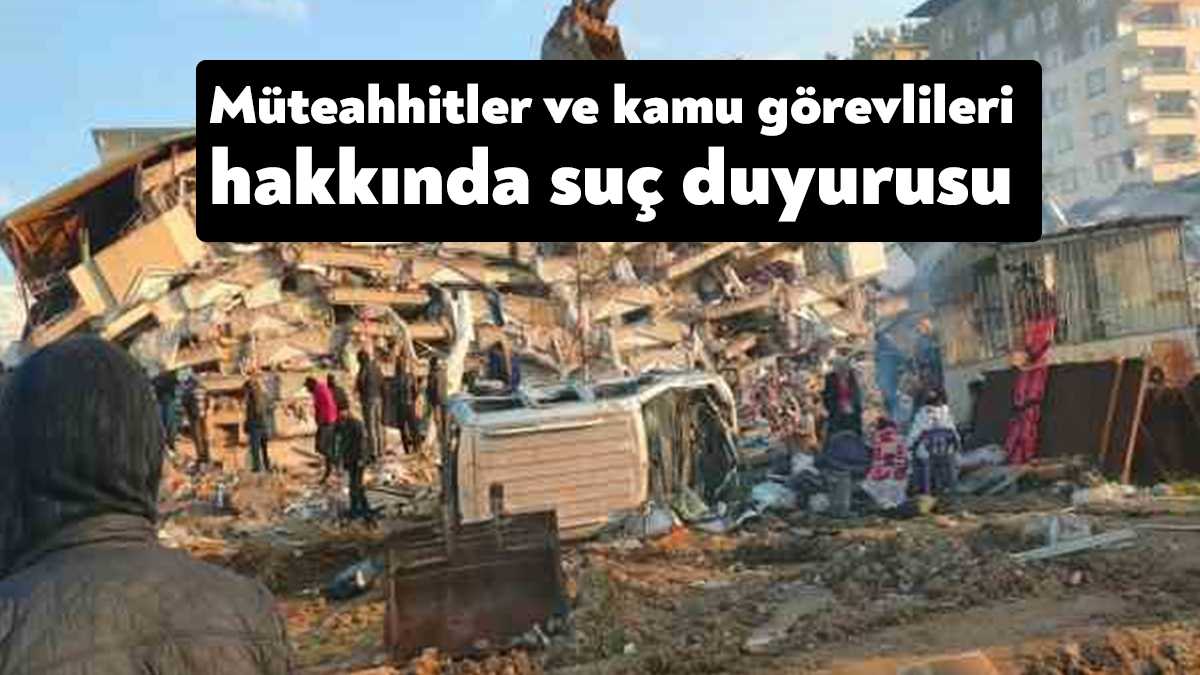 İstanbul Barosu, depremin yerle bir ettiği 10 kentteki binaların müteahhitleri