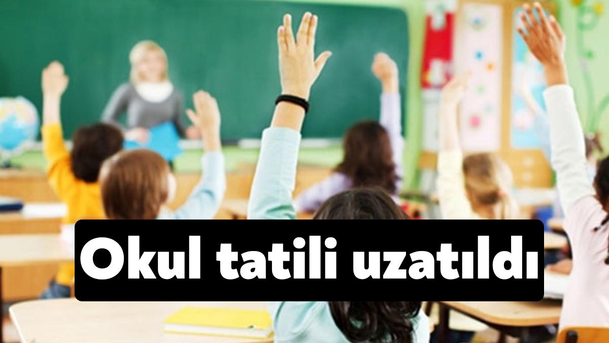 Milli Eğitim Bakanı Mahmut Özer "Yaşadığımız deprem felaketi nedeniyle eğitim