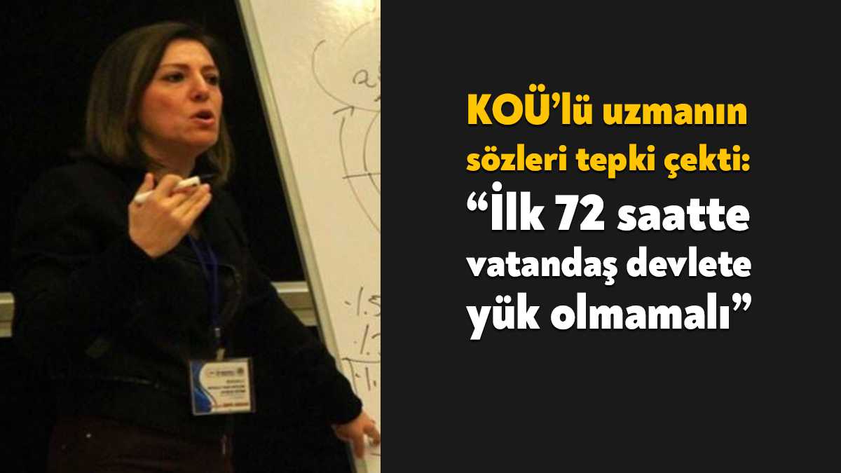 Kocaeli Üniversitesi Afet Yönetimi Uzmanı Doç. Dr. Serpil Gerdan’ın katıldığı