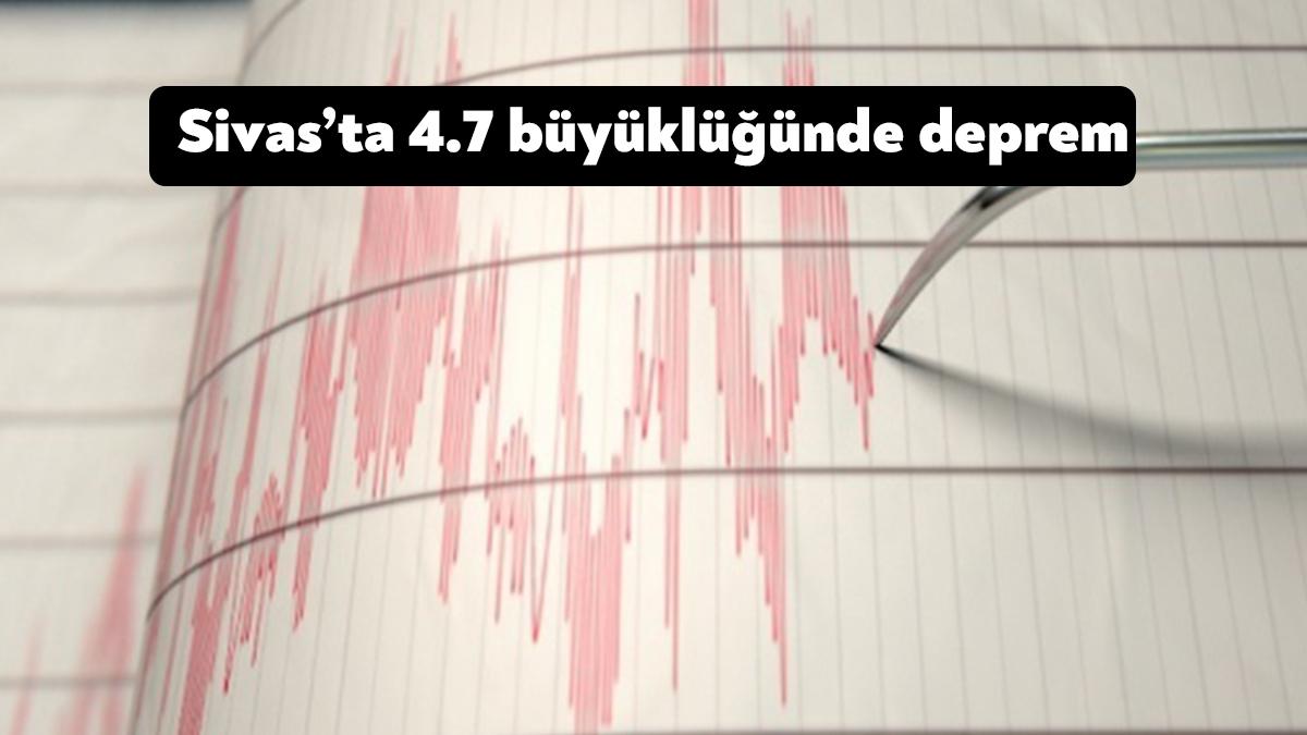 Sivas'ın Gürün ilçesinde saat 20.19'da 4.7 büyüklüğünde bir deprem meydana