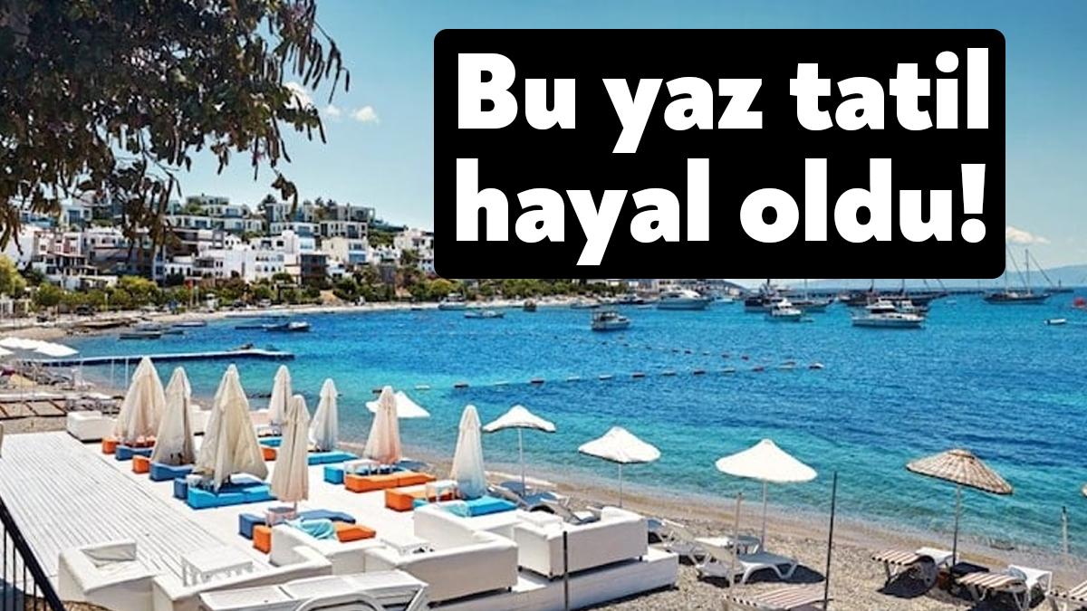 İki kişinin 3-4 yıldızlı bir otelde yapacağı bir haftalık yaz