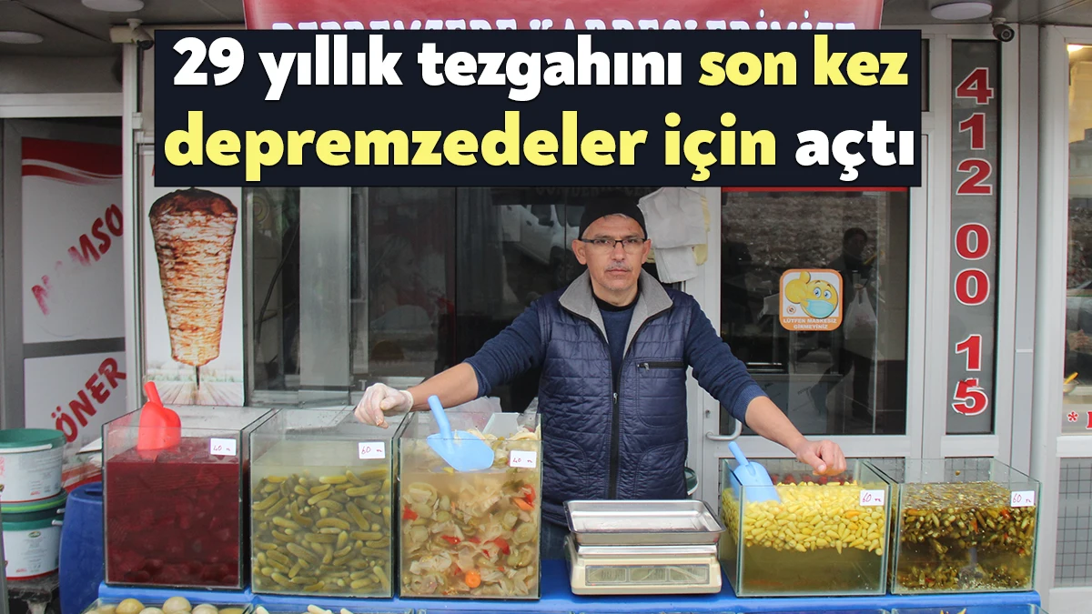 Kocaeli'de 29 yıldır sadece Ramazan ayında turşu yapıp satan Necati