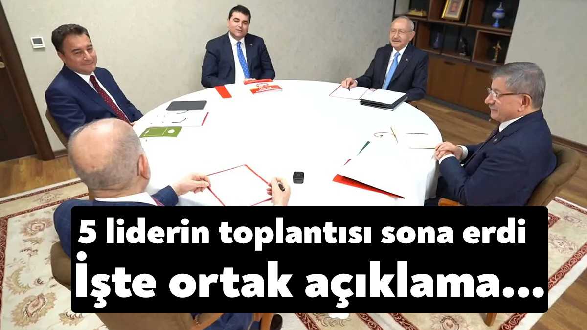 Saadet Partisi ev sahipliğindeki Millet İttifakı Liderler Buluşması son erdi.