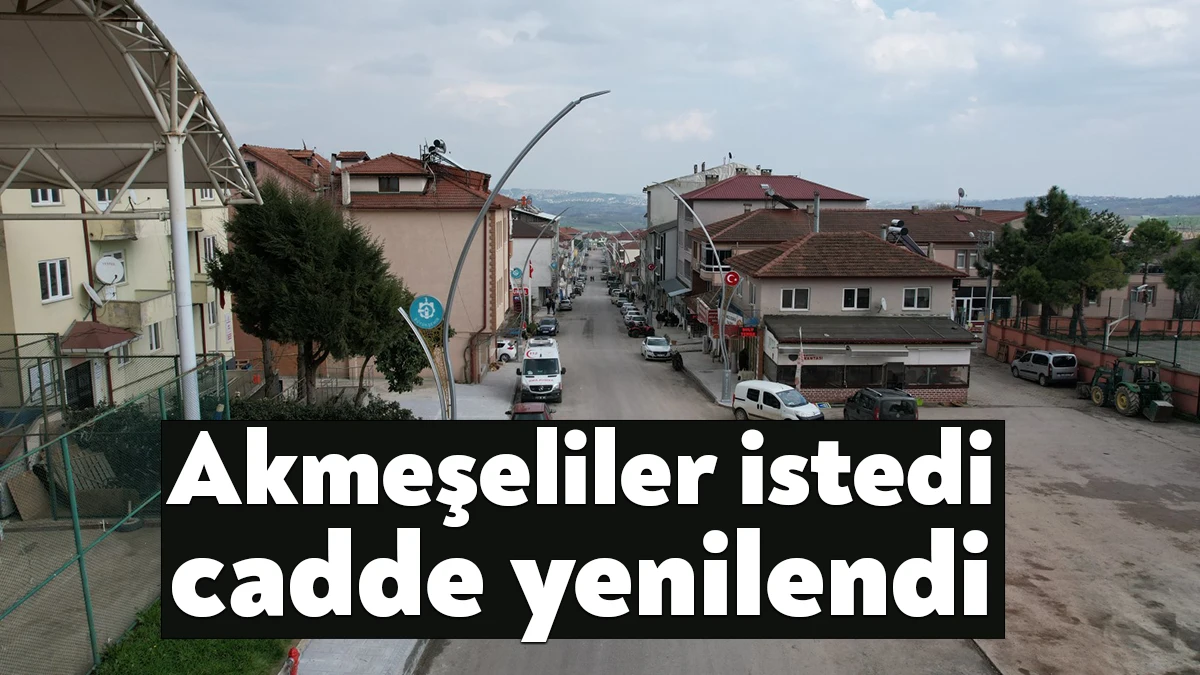 İzmit Akmeşe Mahallesi Menderes Caddesi, üstyapı yenileme çalışmaları kapsamında asfaltlandı.