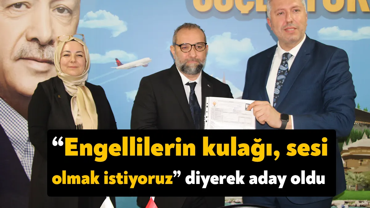 AK Parti Kocaeli milletvekili aday adaylığı için Alpay İzbudak belgelerini