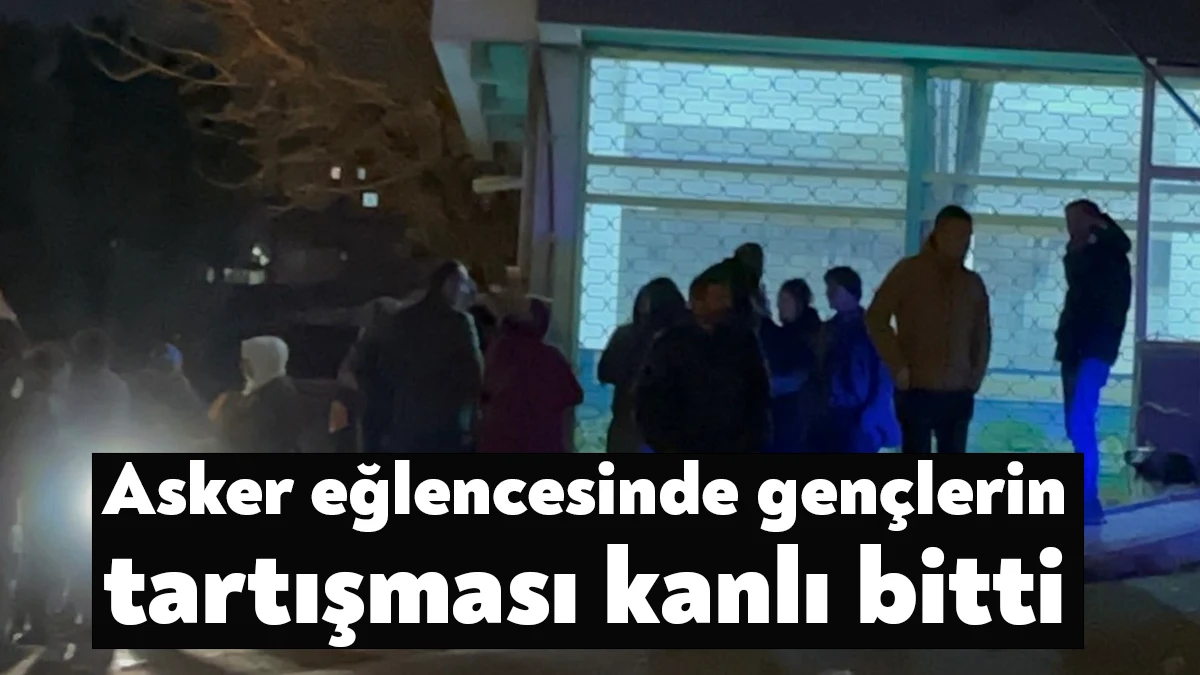 Kocaeli’nin Gebze ilçesinde asker eğlencesinde bir genç, tartıştığı başka bir