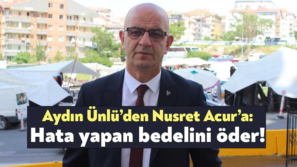 MHP Kocaeli İl eski Başkanı Aydın Ünlü, İYİ Parti Kocaeli