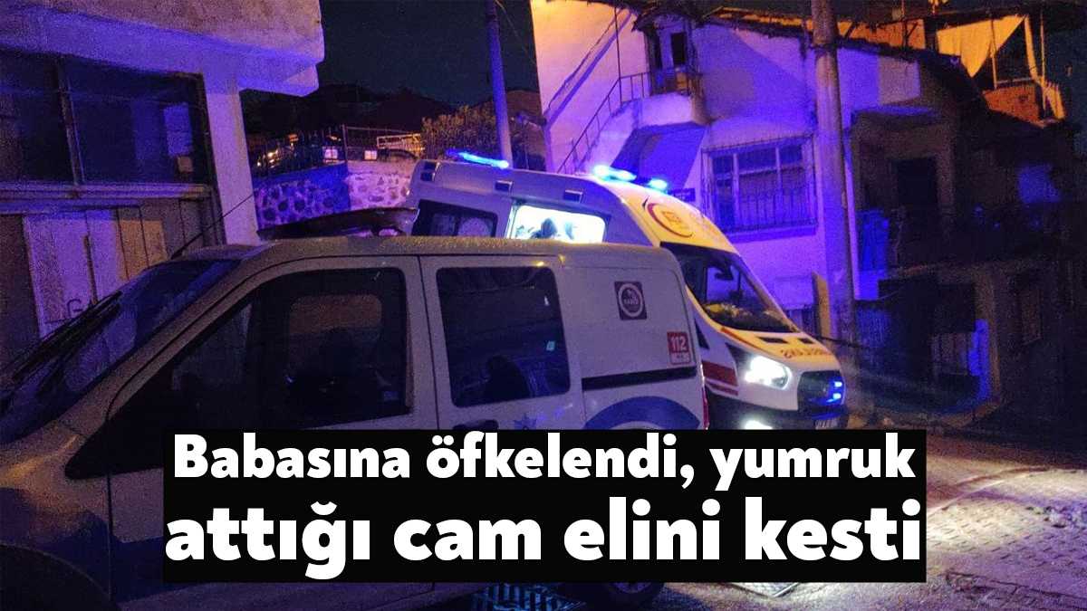 Kocaeli’nin İzmit ilçesinde bilinmeyen bir sebepten dolayı babasına sinirlenen genç