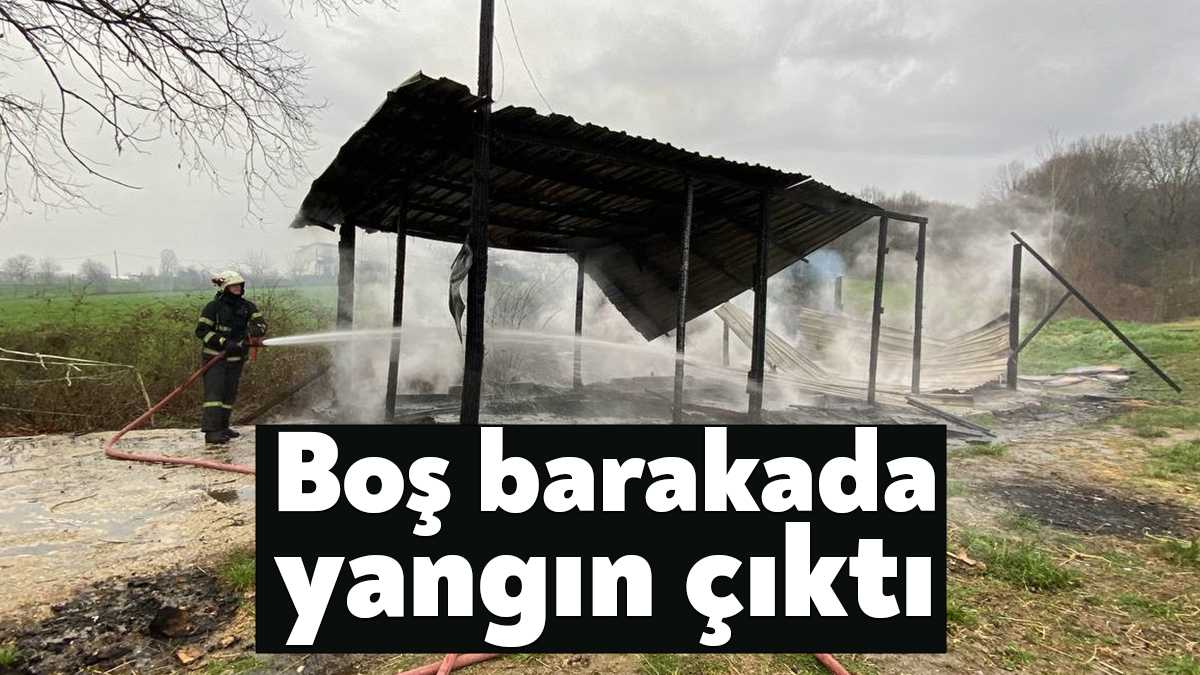 Kocaeli’de boş barakada çıkan yangın, itfaiye ekipleri tarafından söndürüldü.