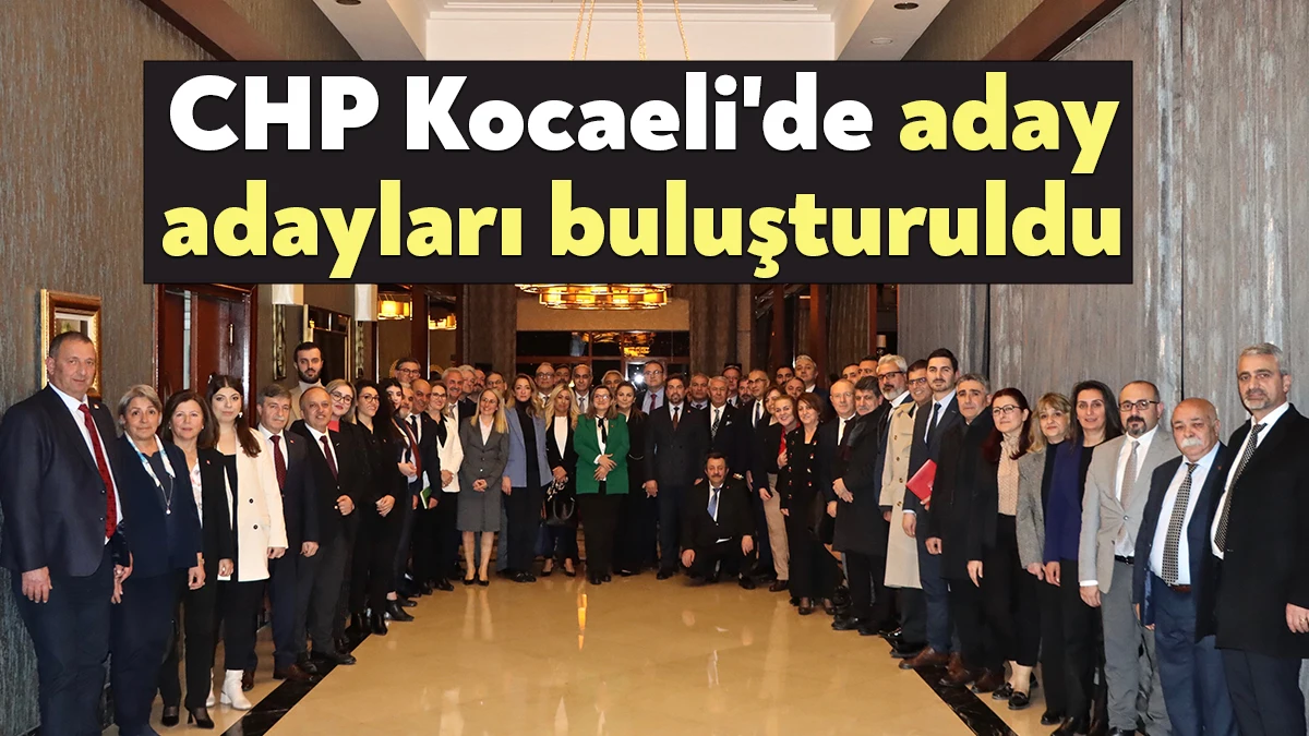 CHP Kocaeli il Seçim Koordinasyon Merkezi, Kocaeli milletvekili aday adaylarını