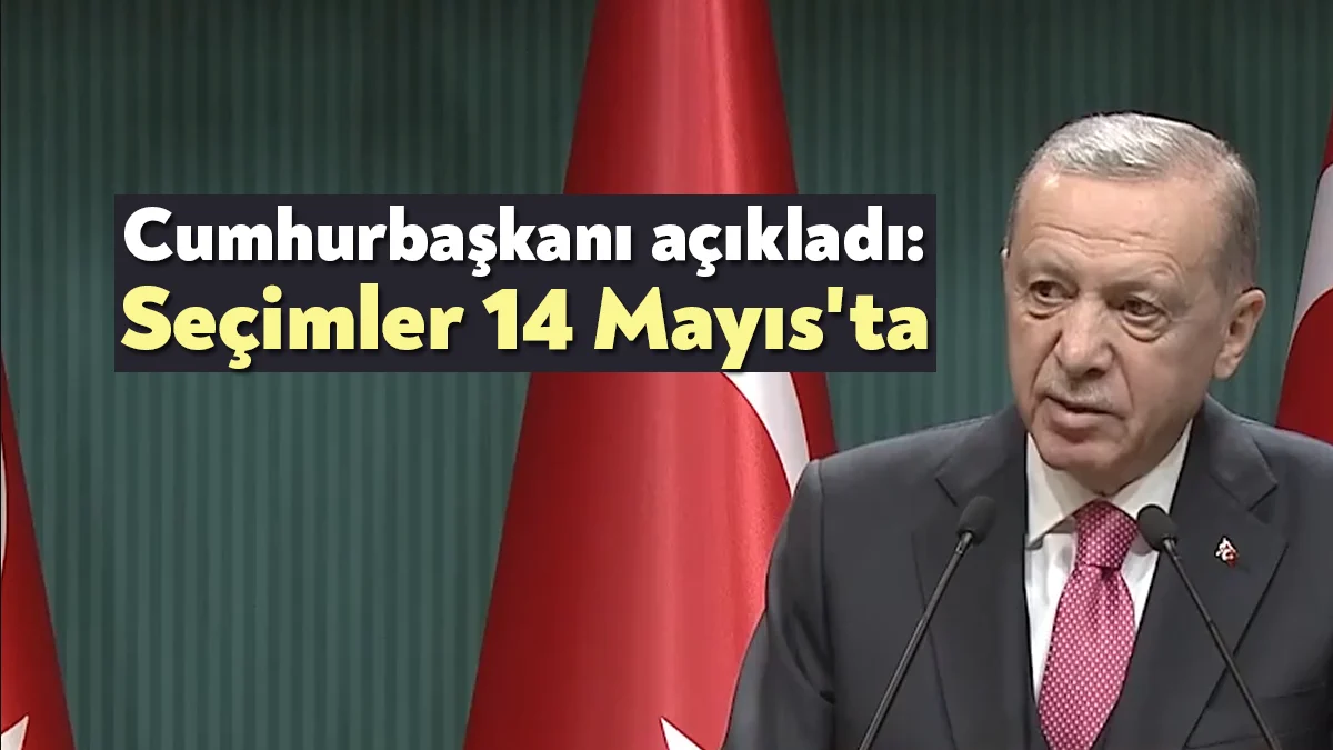 Türkiye'nin merakla beklediği seçimin tarihi belli oldu. Cumhurbaşkanı Erdoğan, 2023